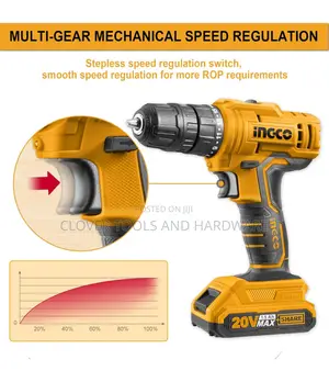 Ingco 20v Lithium-Ion Cordless Drill