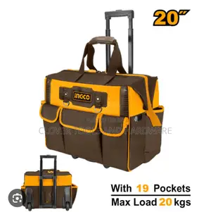 Ingco 20" Telescopic Handle Wheeled Tool Bag Hrrtb2015