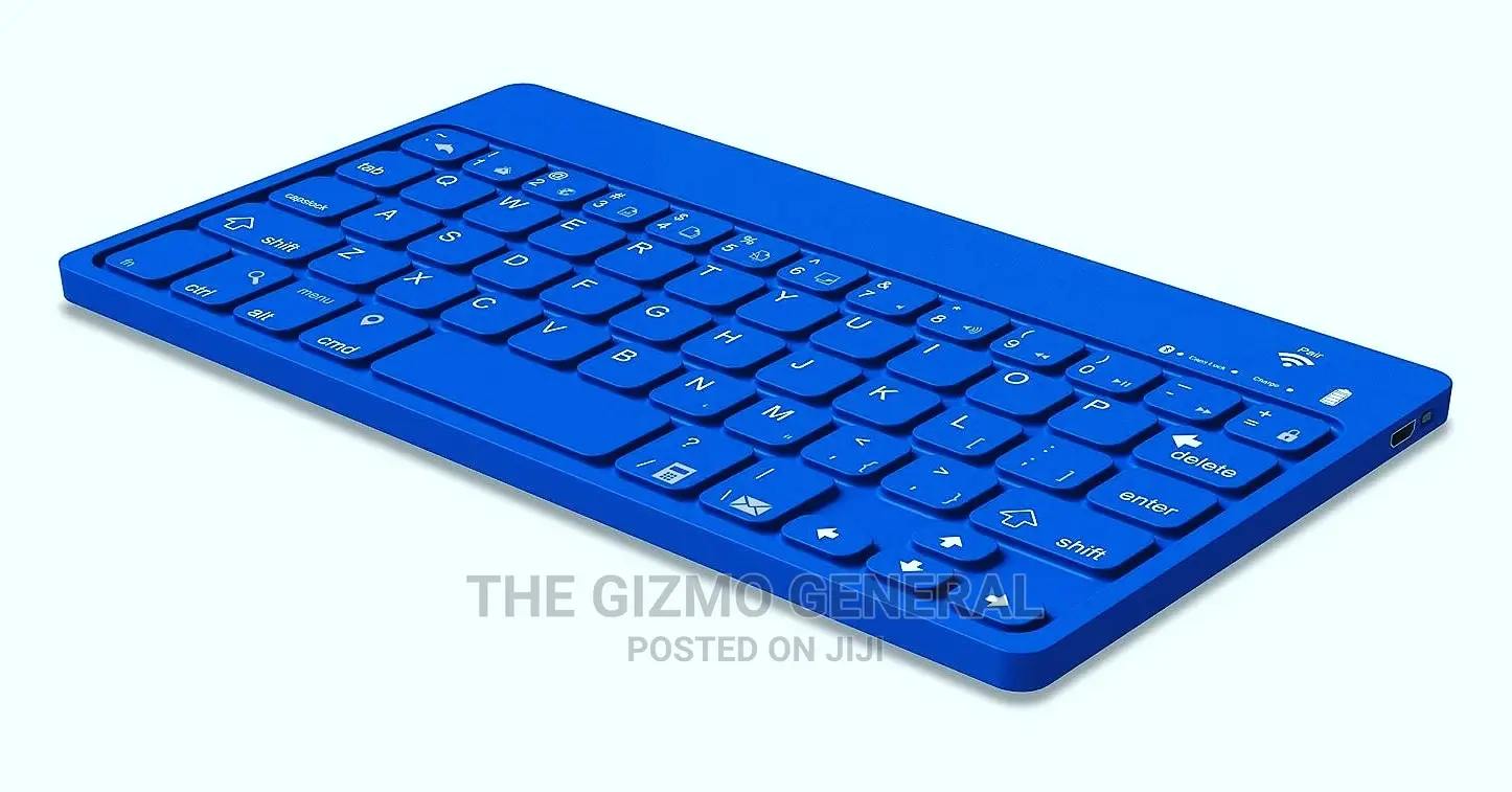 Polaroid Universal Bluetooth Wireless Keyboard For Smartphones, Blue