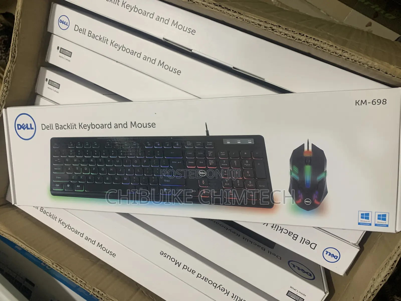 Dell Backlit Wired Keyboard and Mouse RGB
