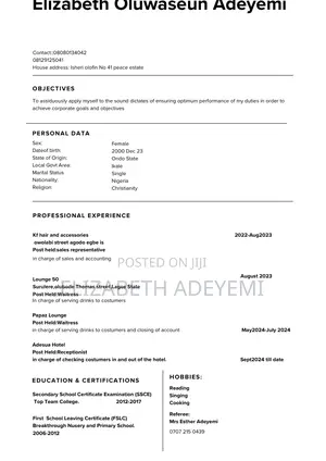 Receptionist