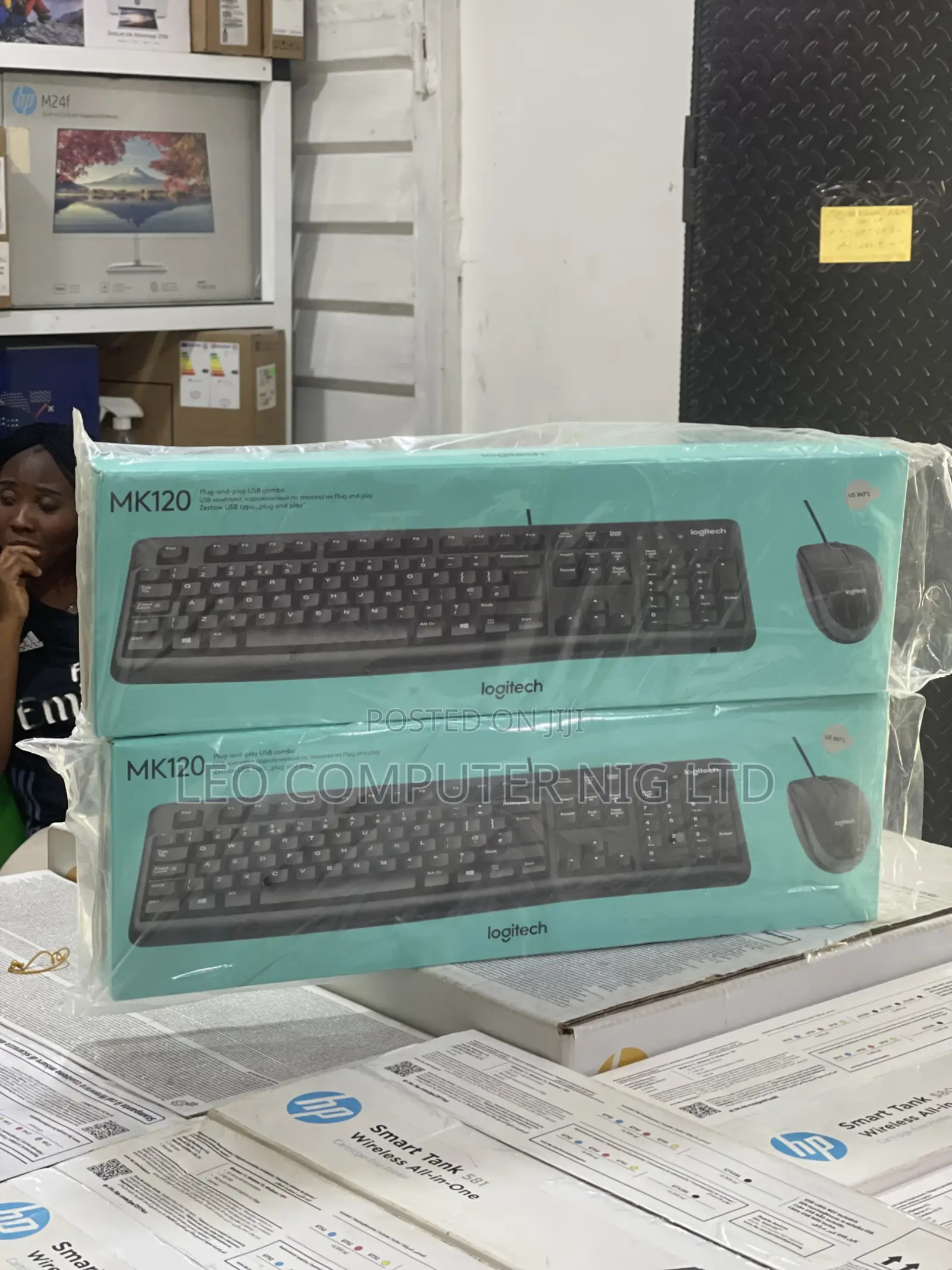 Logitech MK120 Corded Keyboard and Mouse Combo