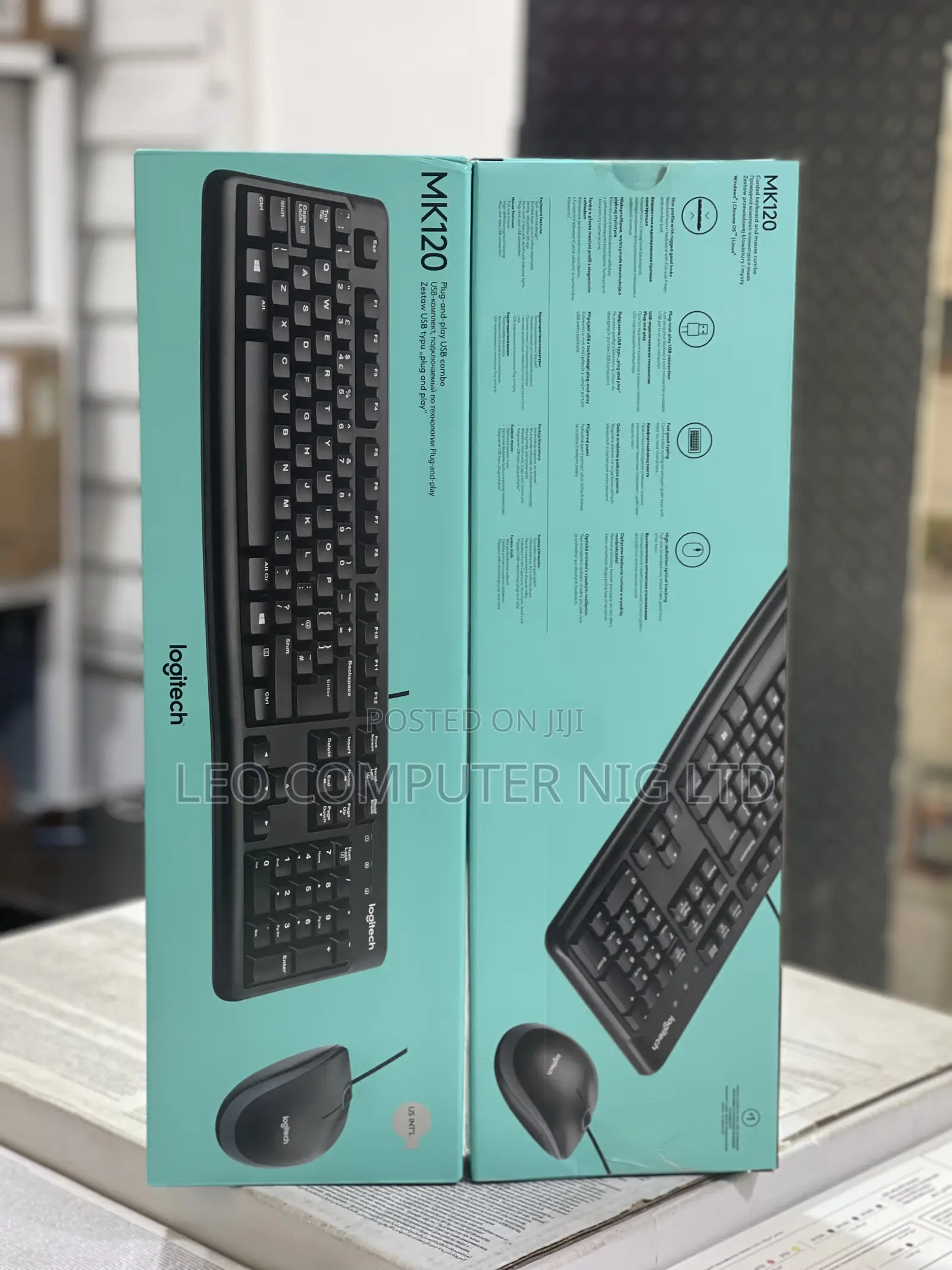 Logitech MK120 Corded Keyboard and Mouse Combo