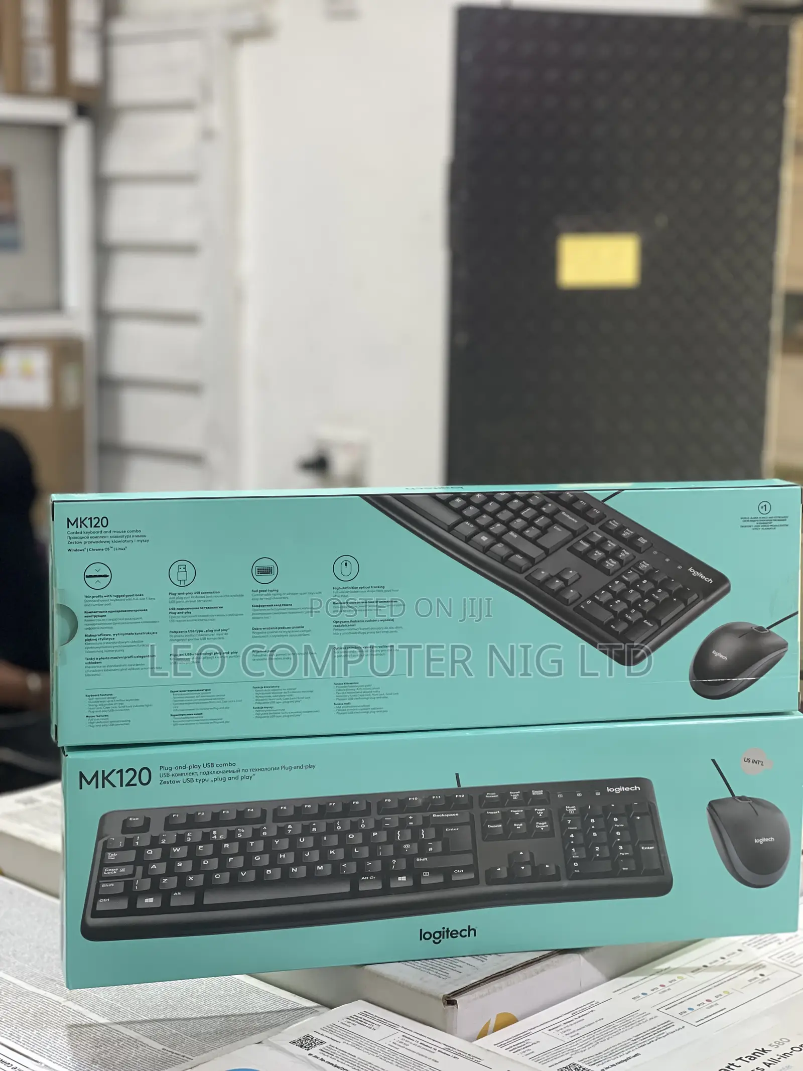Logitech MK120 Corded Keyboard and Mouse Combo