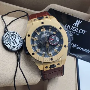 Hublot Men Leather Watches