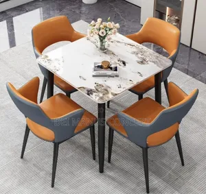 Marble Dining Table and 4 Chairs