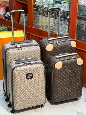 Luxury Gucci/Louis Vuitton Travel Luggage (2 in 1 Set)