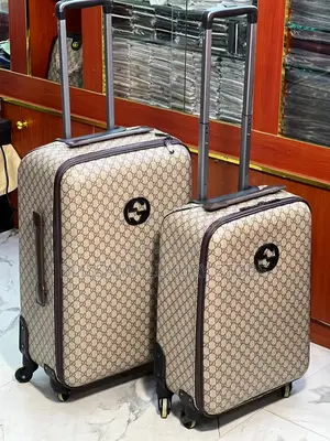 Luxury Gucci/Louis Vuitton Travel Luggage (2 in 1 Set)