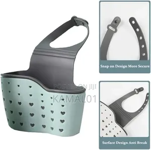Sink Faucet Caddy Sponge Holder With Adjustable Strap