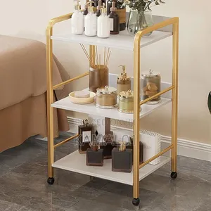 Rolling Cart Beauty Storage Trolleys
With Metal Frame