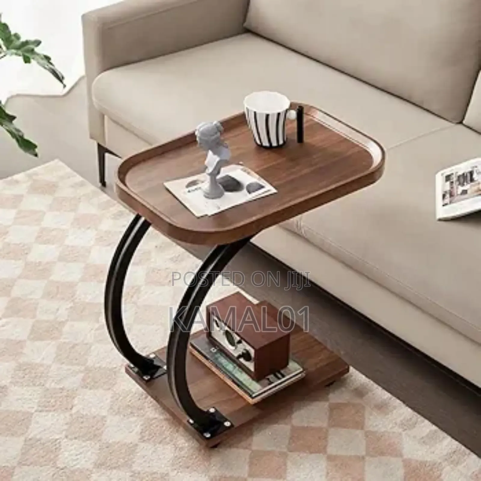 Small Side Table Mobile Corner Table Living Room Sofa