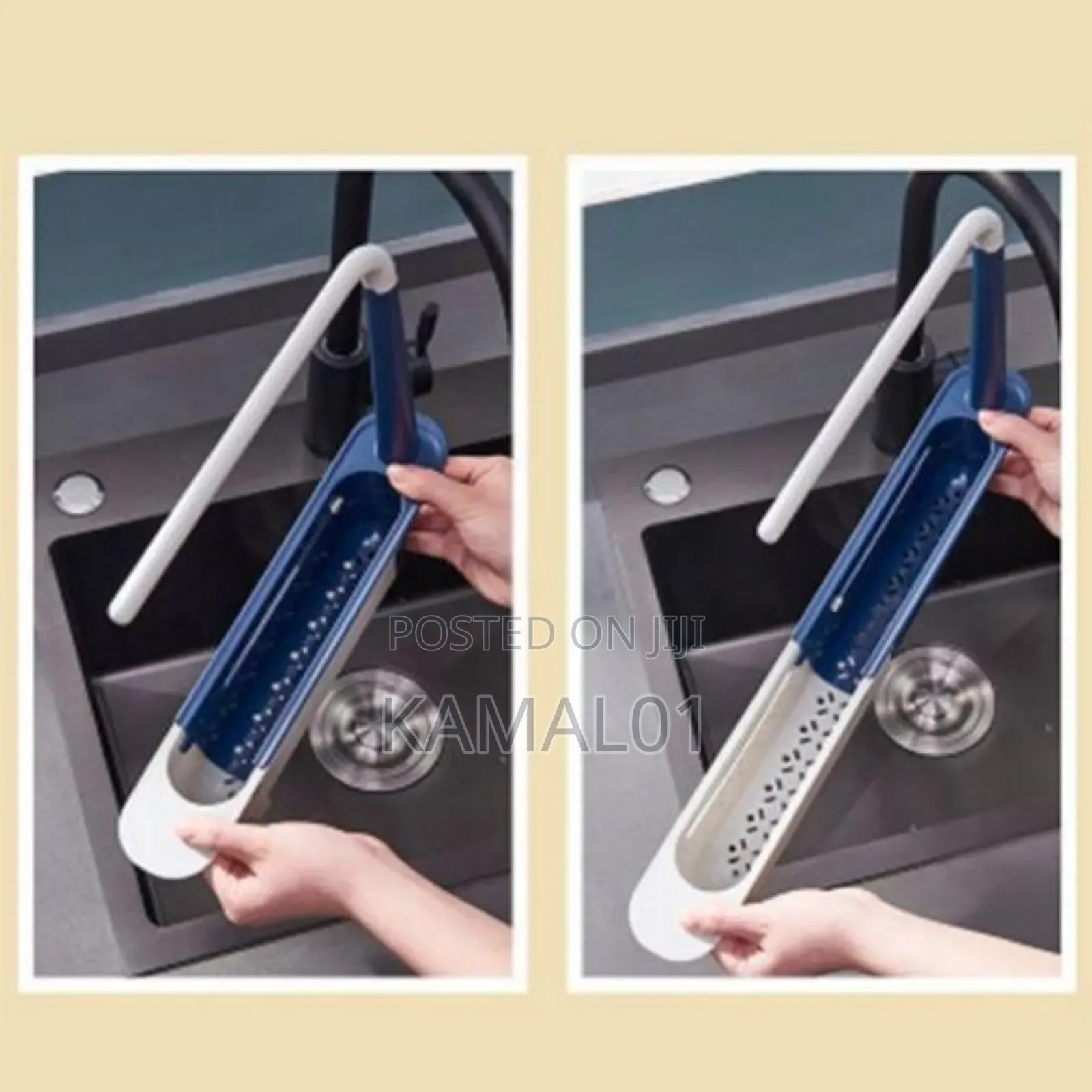 Kitchen Sink Holder, Sink Retractable Drain Rack, Dish
