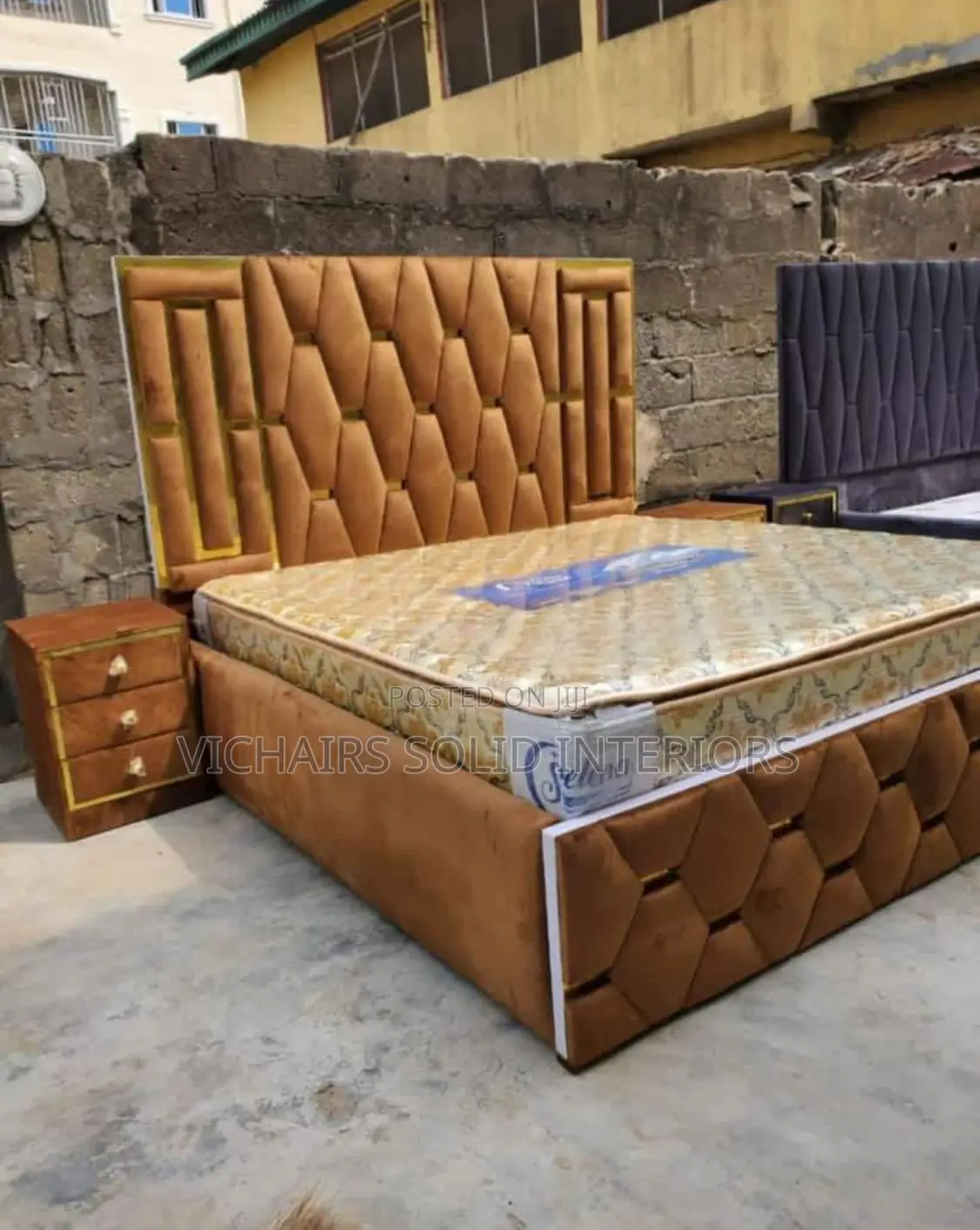 Padded Bed Frame Available in Any Size