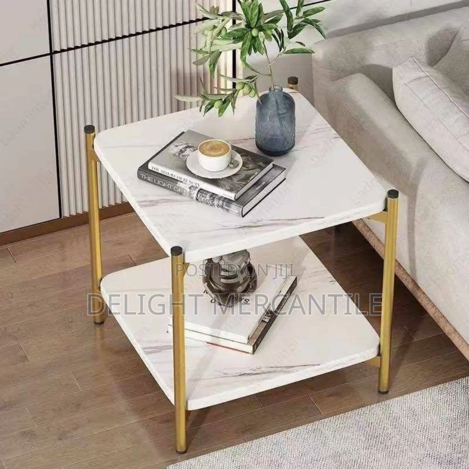 Marble Design Side Square Shape Table