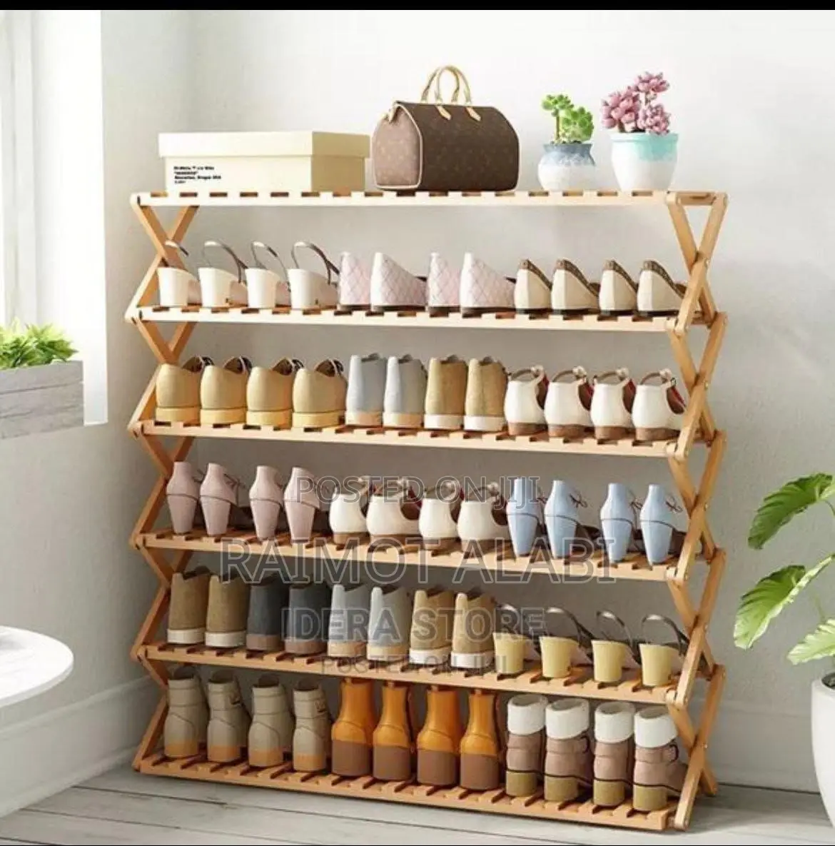 Bamboo Multi Functional Shoe Rack
