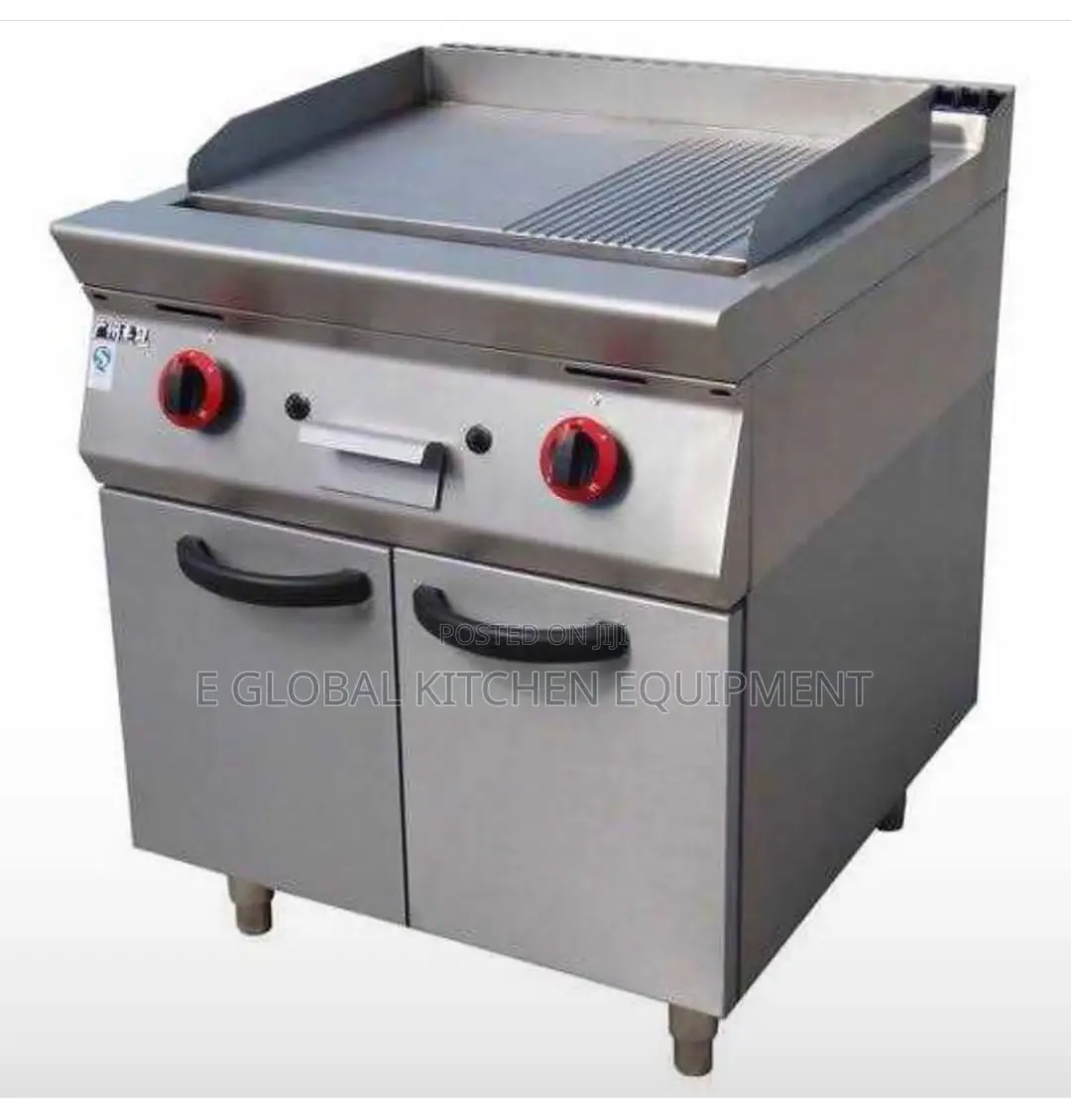 Standing Griddle With Cabinet