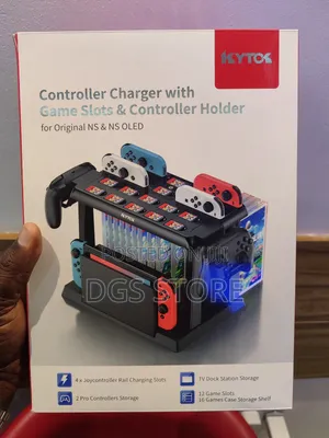 Kytck Controller Charger With Game Slot, Controller Holder
