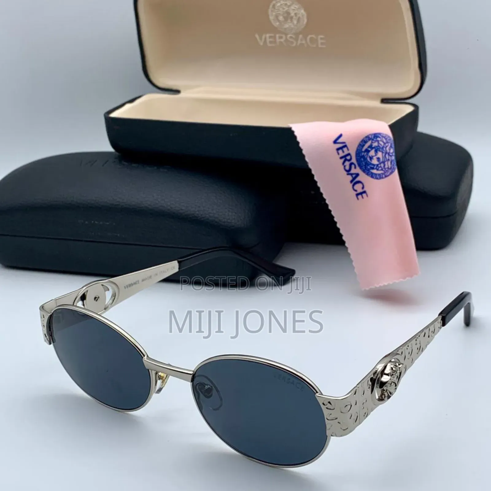 Versace Crested Aviator Sunglasses