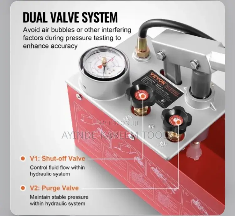 50BAR Hand Operated Pressure Test Pump