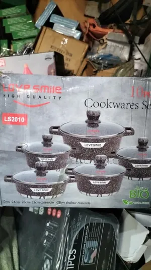 Love Smile 10pcs Granite Non Stick Die Cast Cookware Sets