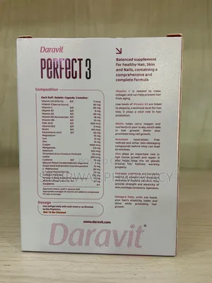 Daravit Perfect 3 For Hair, Skin And Nails