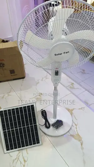 16 Inches Solar Rechargeable Fan Wt Mosquito Repellant Light