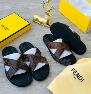 Fendi Leather Slipers