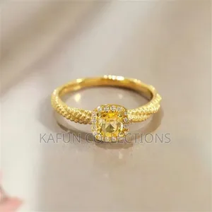 Photo - No Fading 24karat Gold Plated Steel Adjustable Proposal Ring