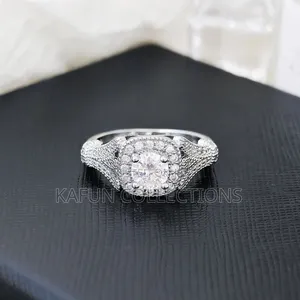 Unique Designs Silver Engagement/Proposal Ring