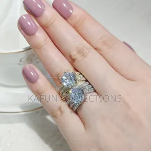 Photo - 925S Sterling Silver, Gold and Silver Engagement Ring