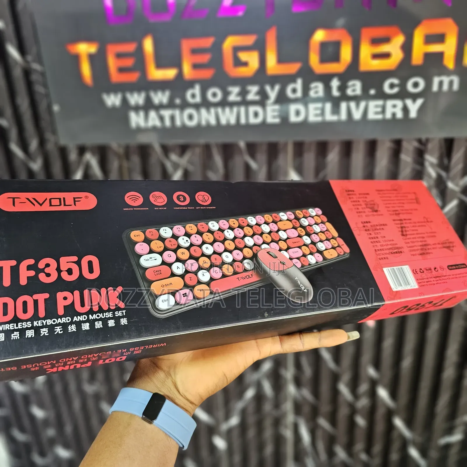 Twolf TF350 DOT PUNK Wireless Keyboard and Mouse Set