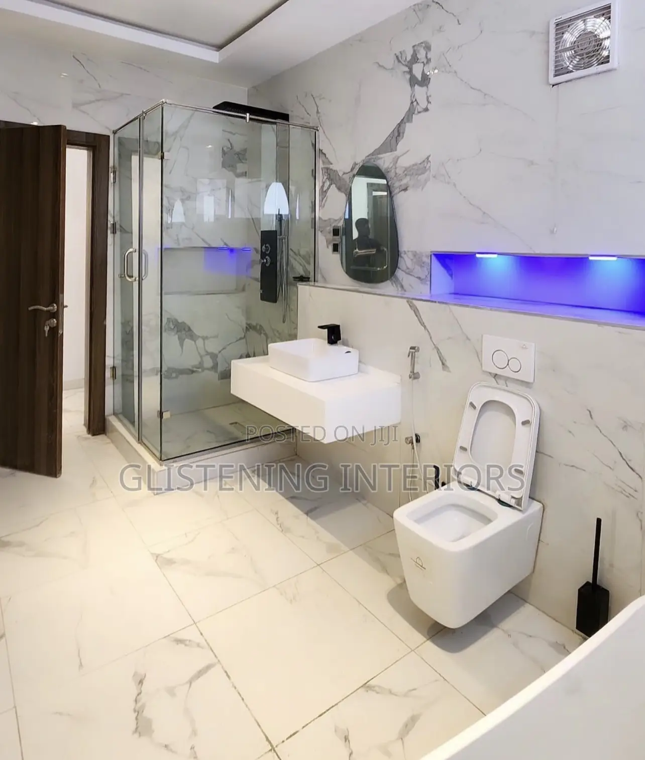 Shower Cubicle L Shape Design