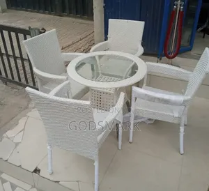 Poolside Table and Chairs by 4 Seater.