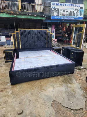 Quality 7by7 Complete Set of Upholstery Padded Bed