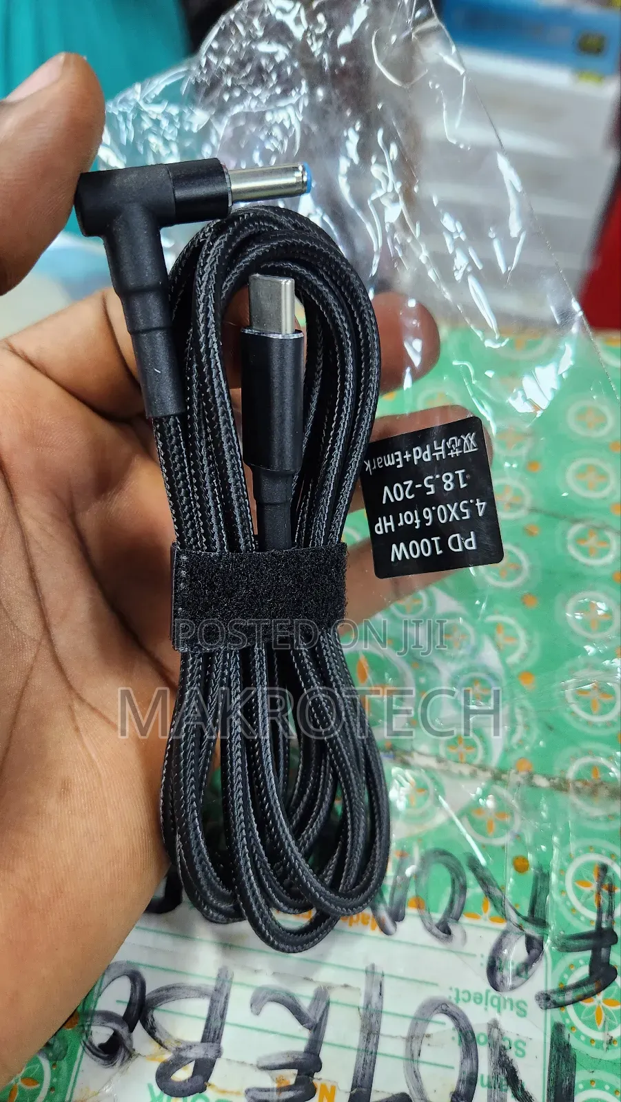 Charging Cable Type C to Converter 100W PD Cord for HP