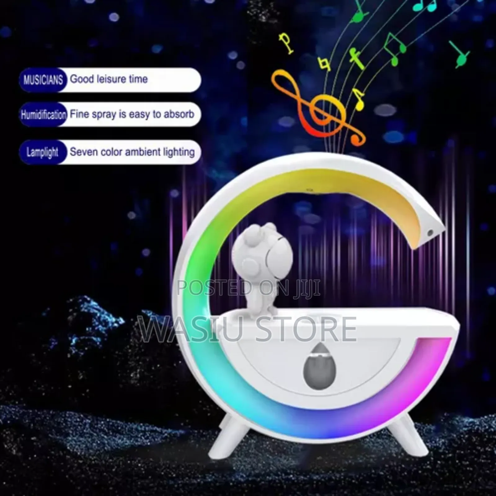 G Shape Bluetooth Speaker With Anti Gravity Humidifier