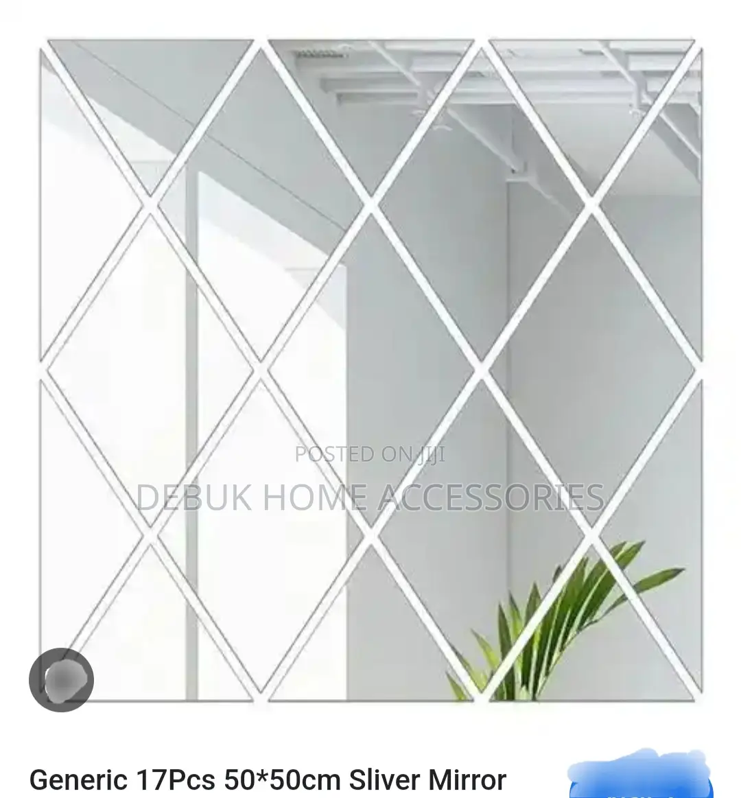 Diamond Mirror Wall Stickers