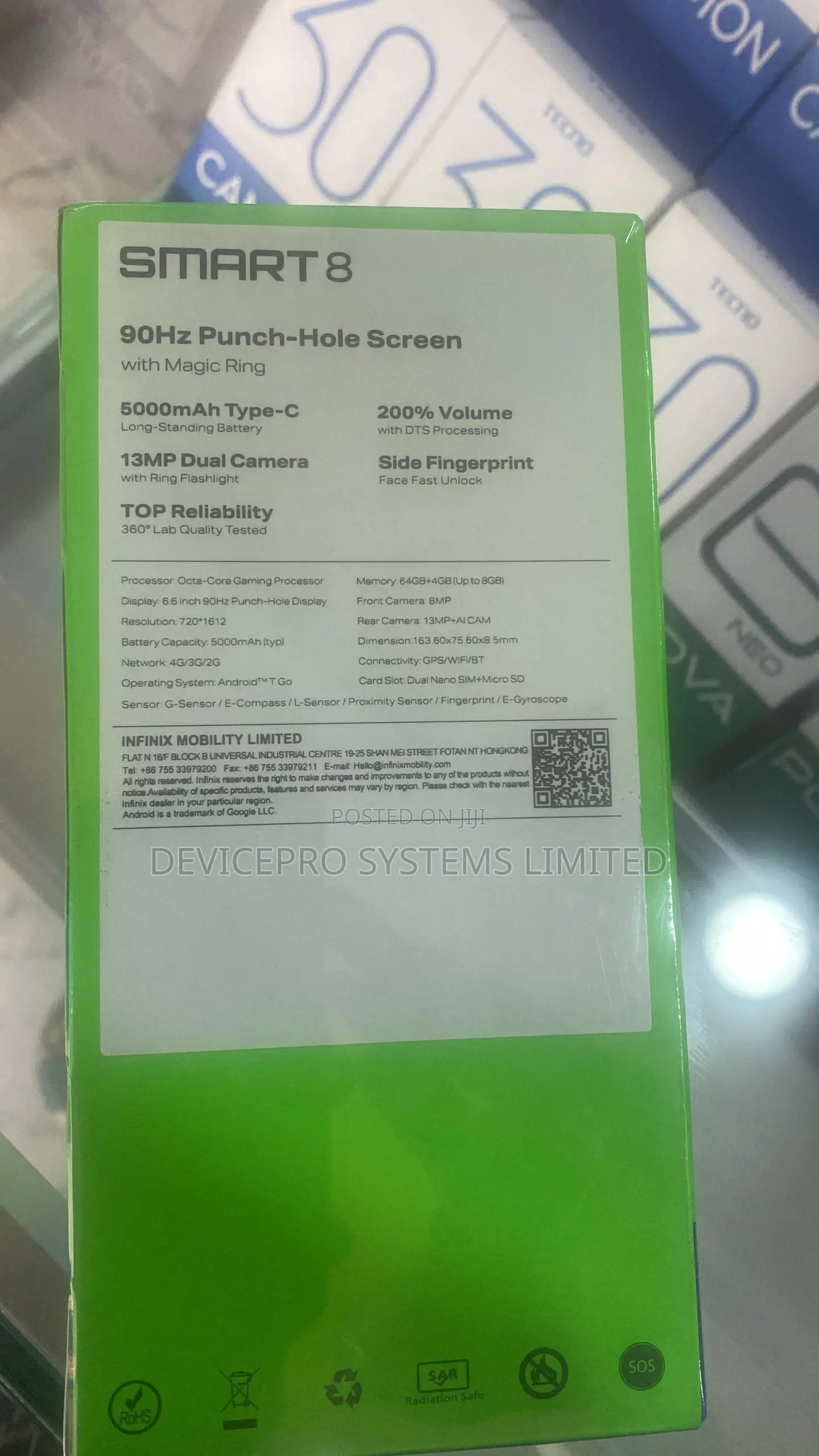 New Infinix Smart 8 64 GB Black