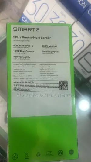 New Infinix Smart 8 64 GB Black