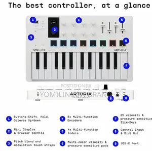 Arturia Minilab 3 Hybrid Midi Keyboard Controller