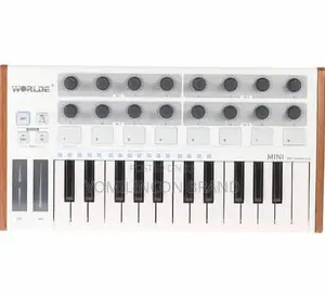 Worlde 25-Key USB MIDI Drum Pad and Keyboard Controller