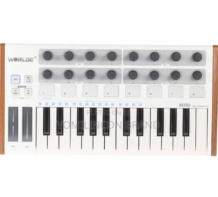 Worlde 25-Key USB MIDI Drum Pad and Keyboard Controller