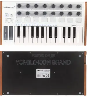 Worlde 25-Key USB MIDI Drum Pad and Keyboard Controller