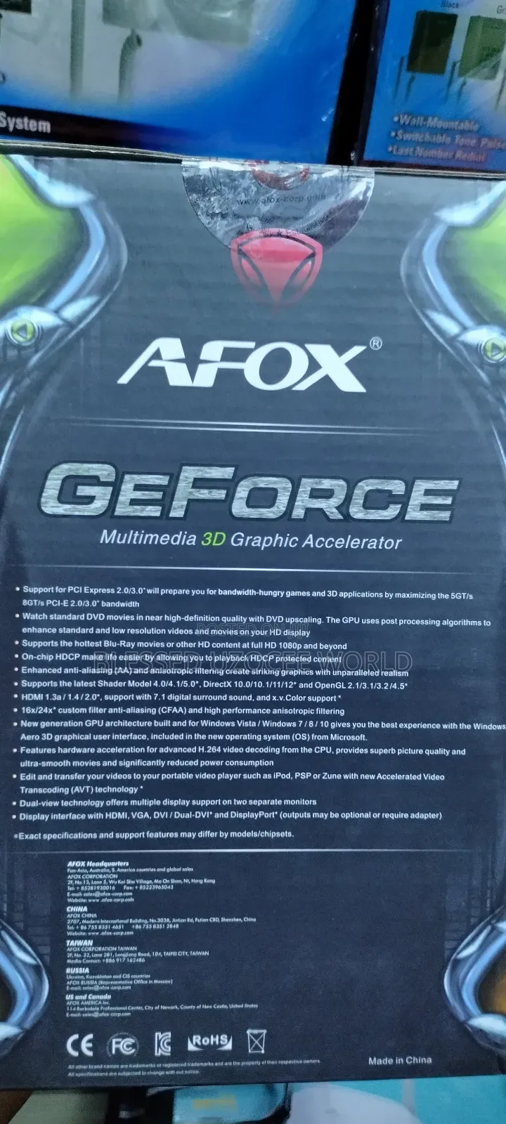 2GB Afox GT730 Nvidia 3D Graphics Card DDR3 Accelerator Tool