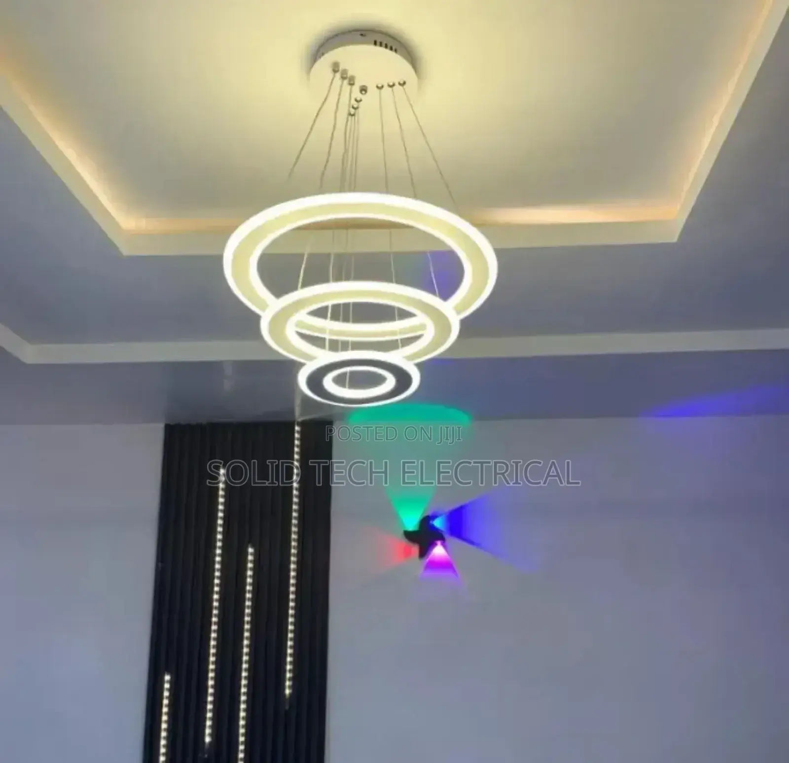 3 Step White And Warmwhite Chandelier