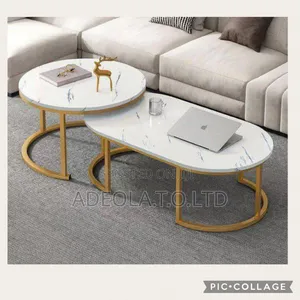 Round Oval Shape Center Table