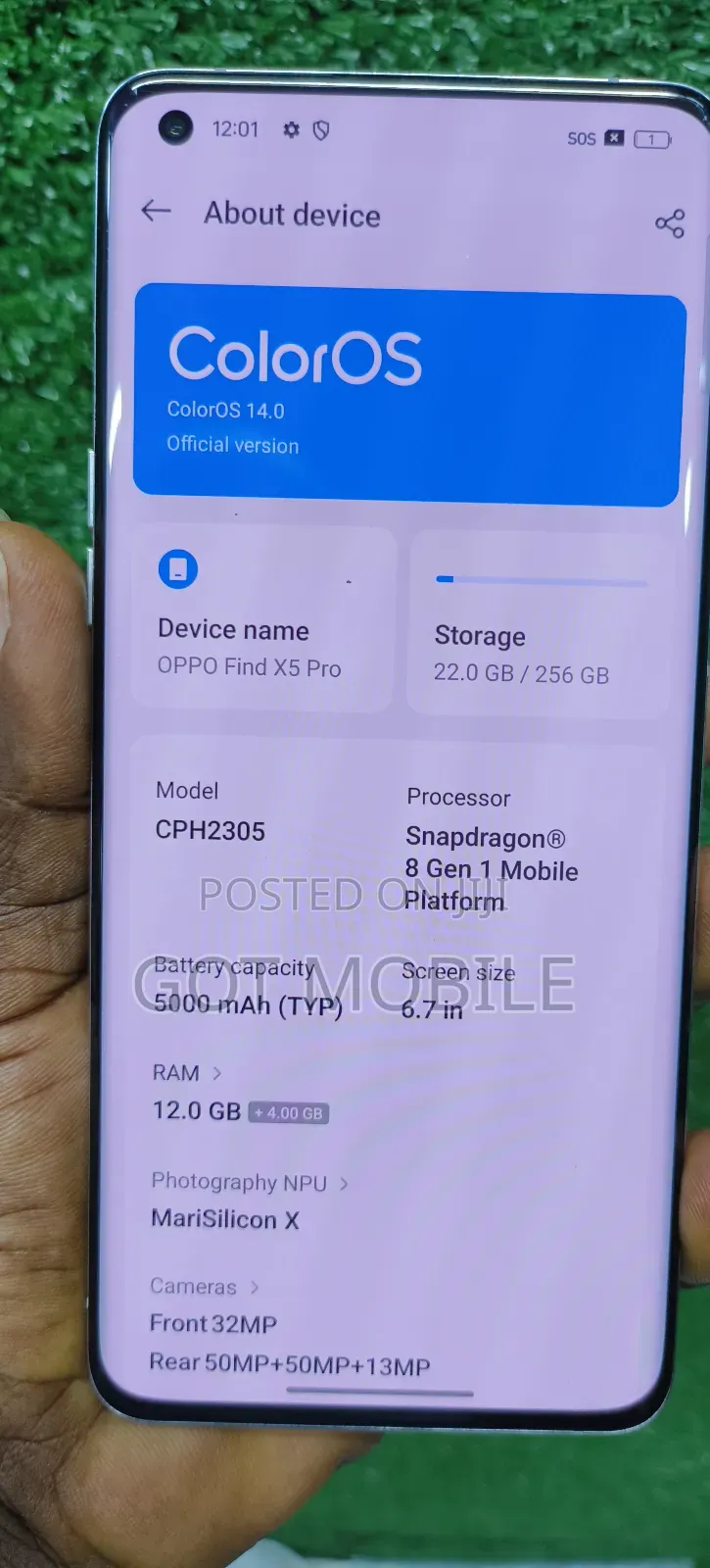 Oppo Find X5 Pro 256 GB Black