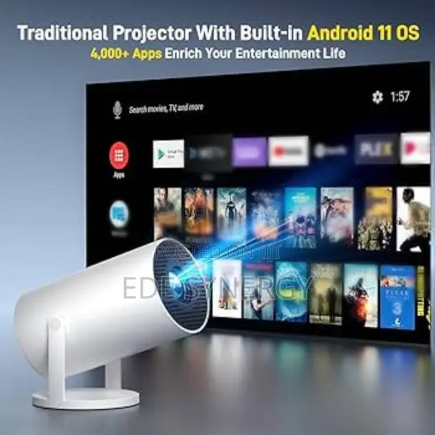 Smart Mini Portable Projector Compatible With Android iPhone
