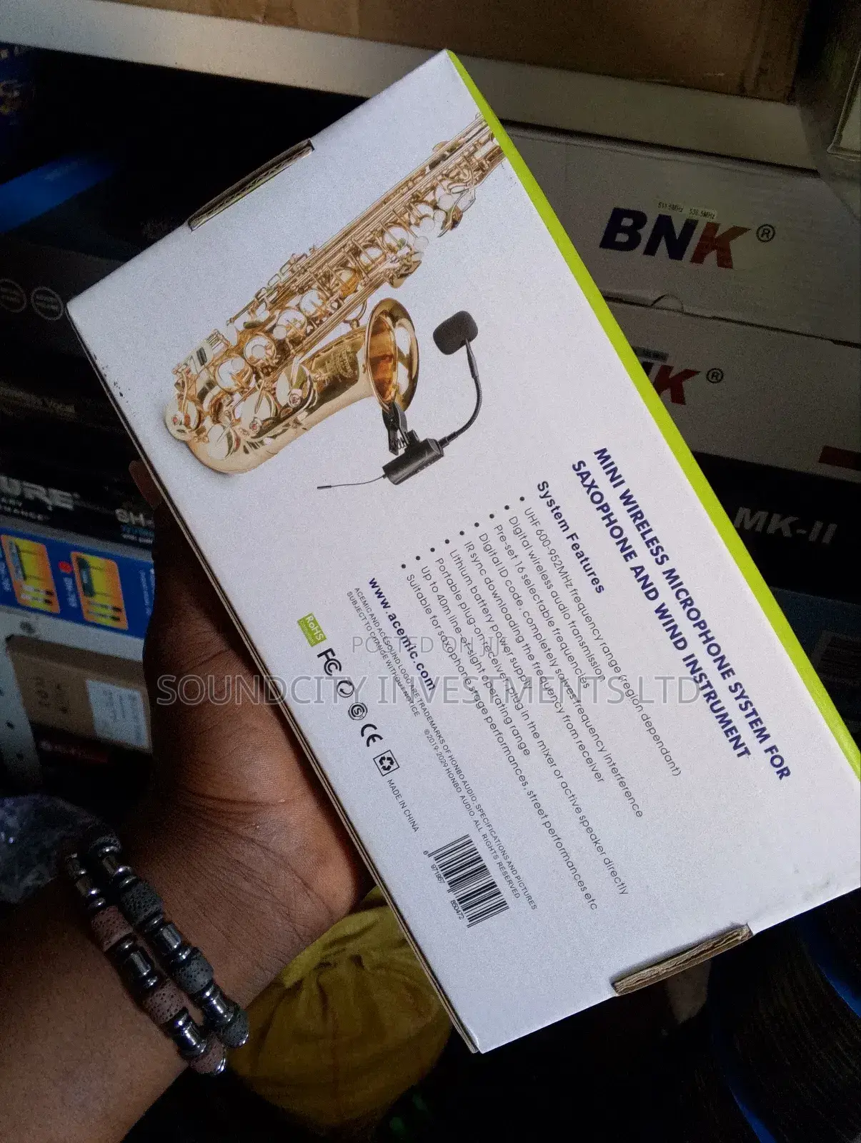 Acemic Saxophone Wireless Microphone.