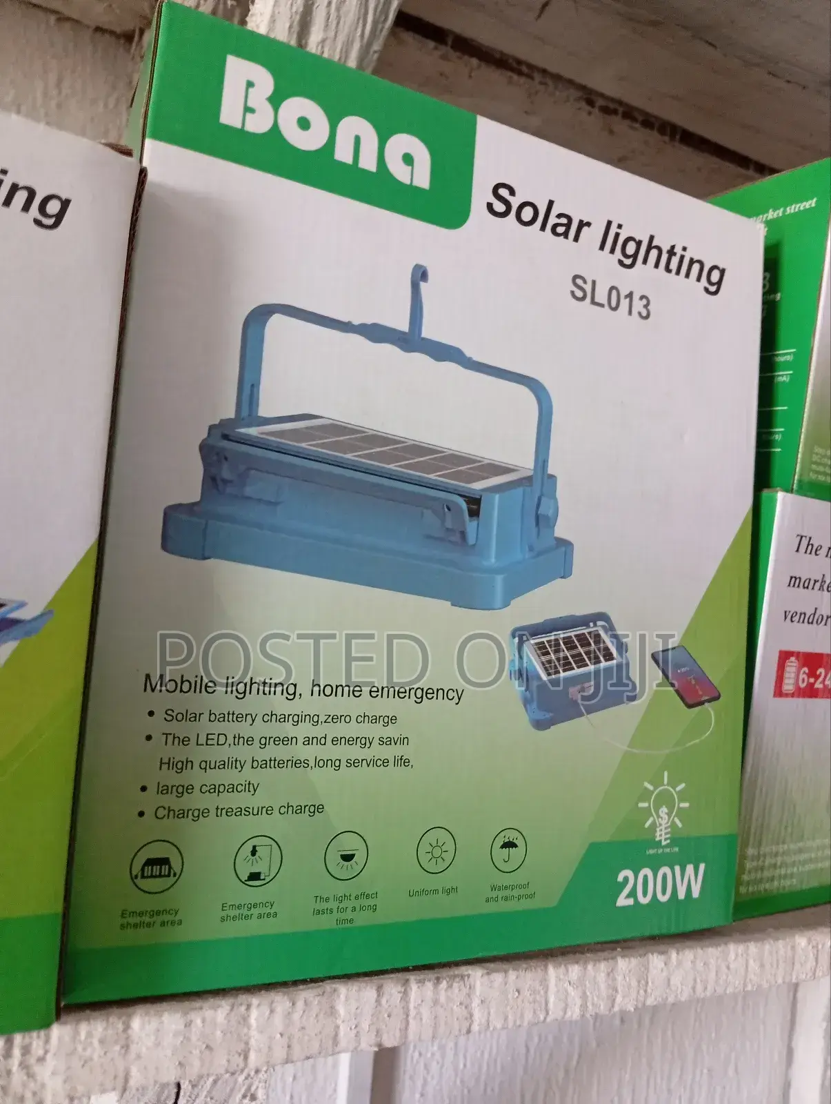 Bona 200w Rechargeable Solar Light / Generator